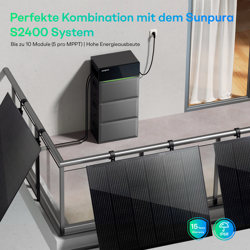 Load image into Gallery viewer, Light-Glass solar panels 210 Wp × 2