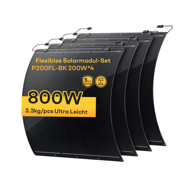 Ultra Lightweight Flexible Solar Panel 200 Wp x 4 