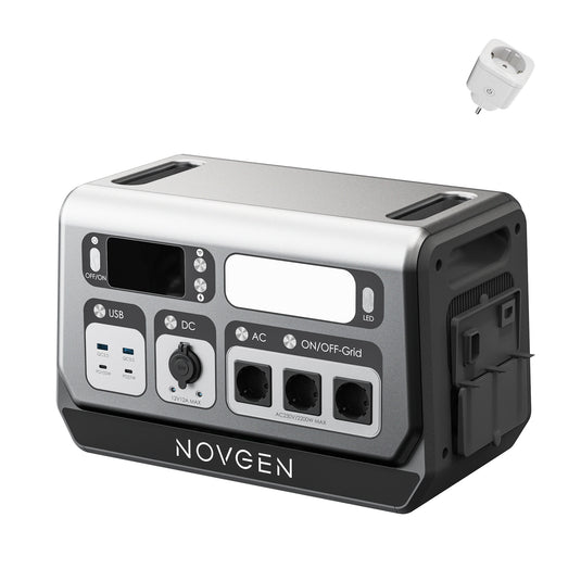 NOVB-2048 – Die kompakte Komplettlösung für Solarstromspeicher.
Der NOVB-2048 vereint MPPT-Laderegler, bidirektionalen Wechselrichter, Batterie und BMS in einem einzigen Gerät. Er unterstützt sowohl den netzgebundenen als auch den autarken Betrieb. Dank vielseitiger Anschlussmöglichkeiten eignet er sich ideal für den dauerhaften Einsatz in Balkonkraftwerken sowie für mobile Anwendungen wie Camping oder Gartenhaus.&nbsp;

der NOVB-2048 ist im Bereich 0 – 40 °C nutzbar (Entladung: –10 – 40 °C, Lagerung: –20 –