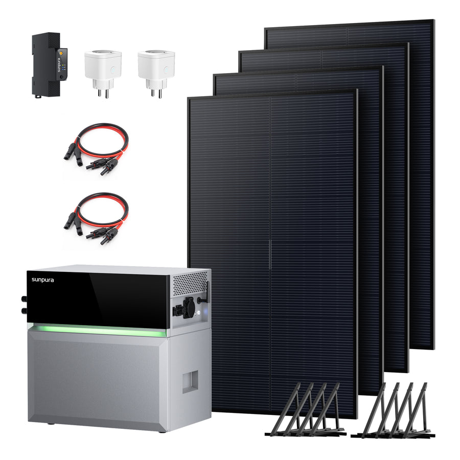 S2400 + Solarmodule 500Wp*4 – S2400 2.4kWh + 4 x TOPCon 500Wp