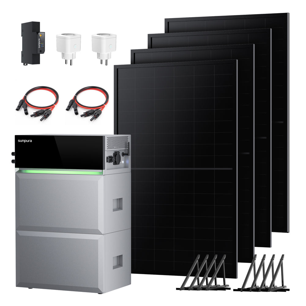 S2400 + Solarmodule 500Wp*4 – S2400 4.8kWh + 4 x BC 500Wp