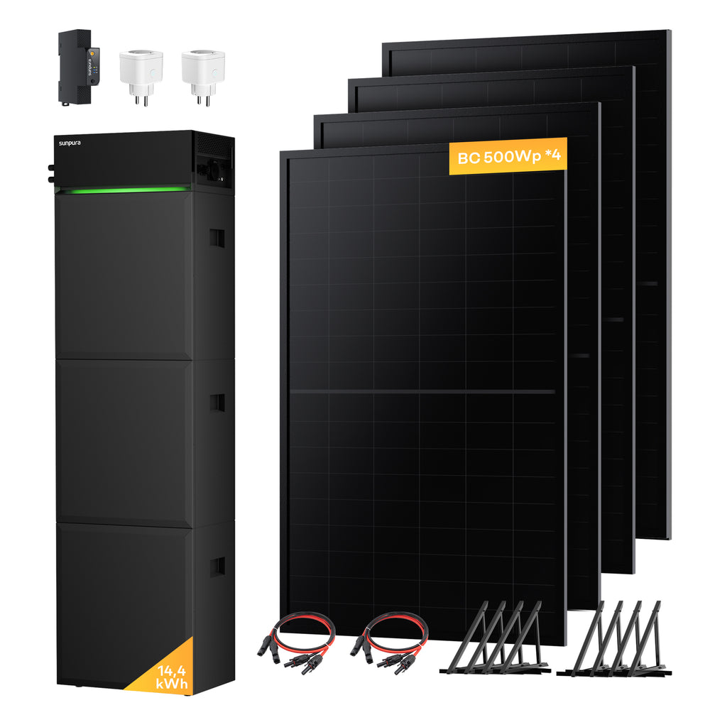 S4800 + 500Wp*4 – S4800 14.4kWh + BC Solarmodule 500Wp*4