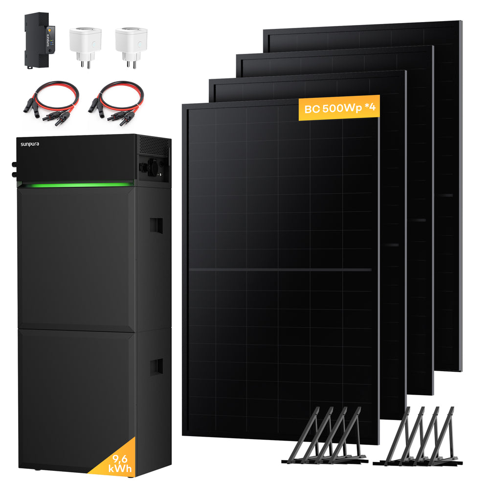 S4800 + 500Wp*4 – S4800 9.6kWh + BC Solarmodule 500Wp*4
