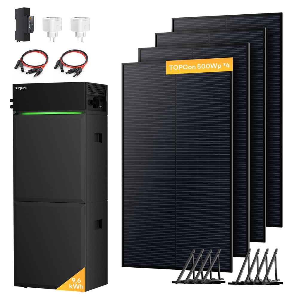 S4800 + 500Wp*4 – S4800 9.6kWh + TOPCon Solarmodule 500Wp*4