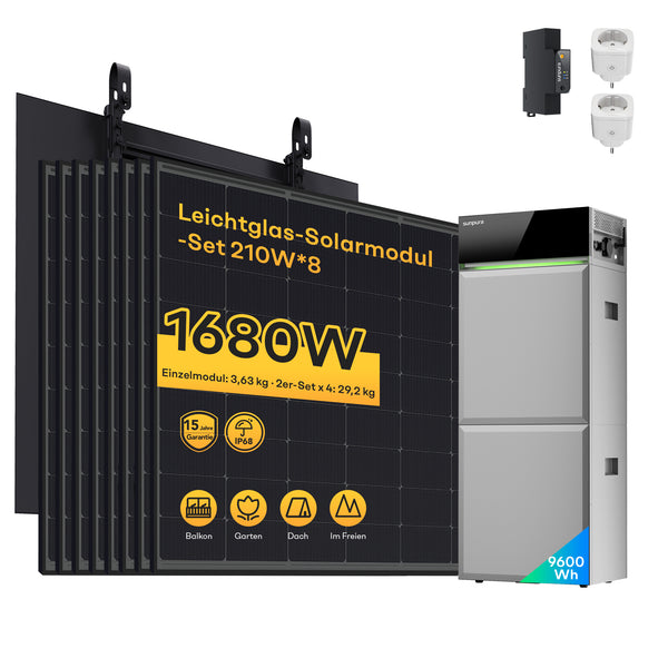 Kleine Solarmodule mit Speicher