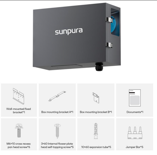 [Pre-order] Sunpura GridBox – On-Grid Parallel Box for S2400/S4800/S3000/S6000/U8000 | Connect up to 6 batteries in parallel | Single-phase & three-phase | Central power control