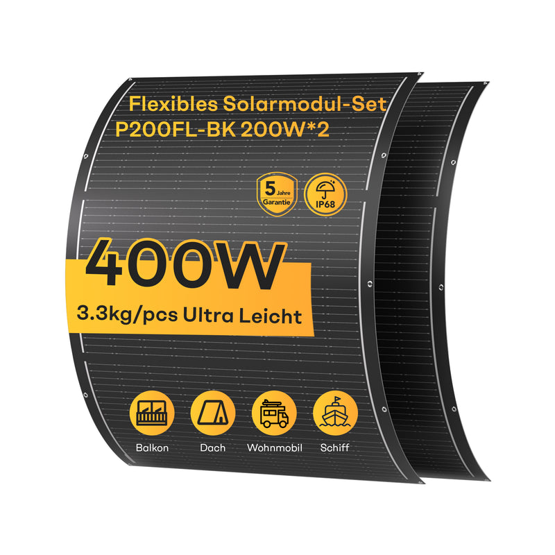 Load image into Gallery viewer, Ultra Lightweight Flexible Solar Panel 200 Wp x 4 
