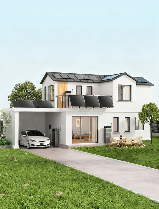 Sunpura S2400 Batteriespeicher im Sommerbetrieb mit Photovoltaikanlage, effiziente Eigenverbrauchsoptimierung